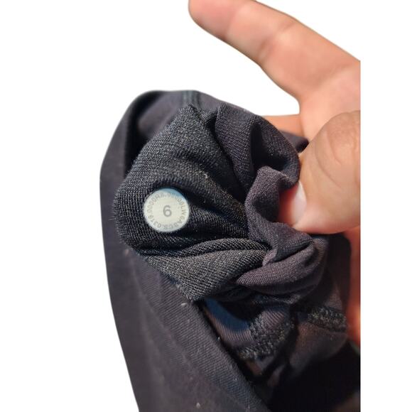 Lululemon High Rise Wunder Under 1/2 Tight Leggings in Black Women's Size 6‎ - Picture 6 of 7